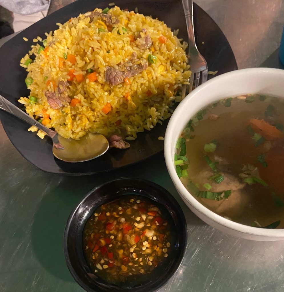 street food  Phnom Penh - cambodian fried rice