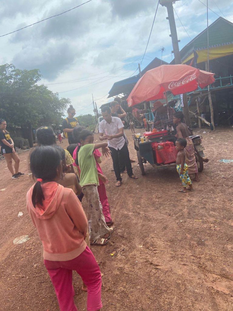 ice cream at the Floating Village Siem Reap 