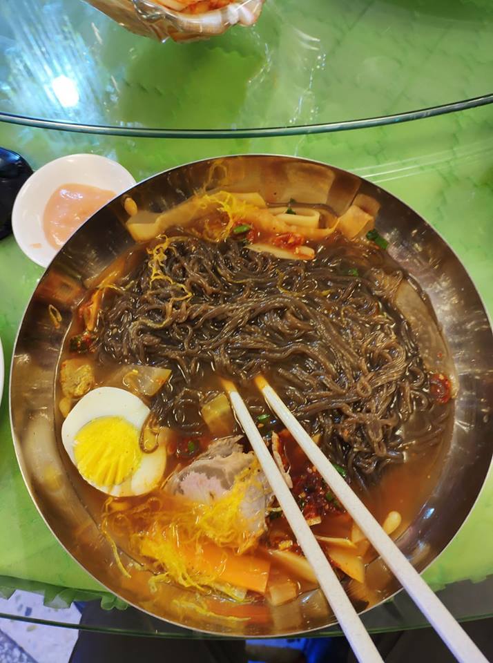 dandong street food - cold noodles