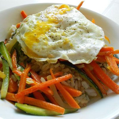 dandong street food - bibimbap